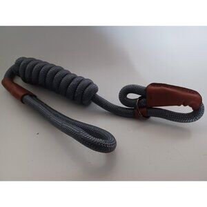 P Shape Pet Leashes Reflective Dog Leashes Pet Round Rope Outdoor Training -Gray